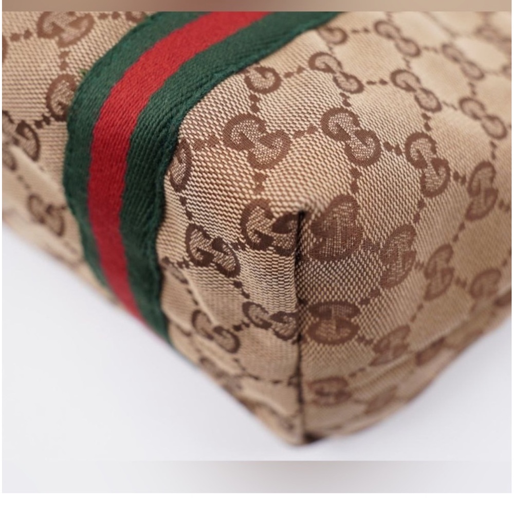 Authentic Gucci Sherry line Small tote with horsebit Interior with GUCCI - Picture 10 of 16